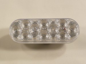 OVAL LED RED/CLEAR LENSE
