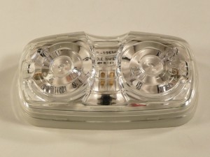 DBL BULLSEYE LED,RED,CLE