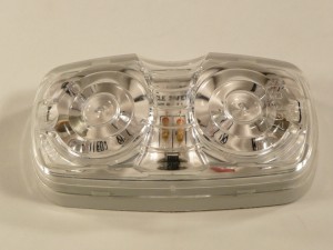 DBL BULLSEYE LED,AMBER,C